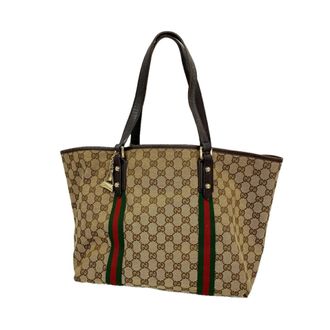 Gucci Beige Canvas Tote Bag (Pre-Owned)