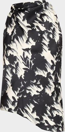 Marques Almeida Floral Cowl-Neck Top