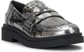 Jessica Simpson Xuris Platform Penny Loafer in Chrome at Nordstrom Rack, Size 6.5