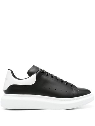 Alexander McQueen Larry Sneakers In Black Calfskin