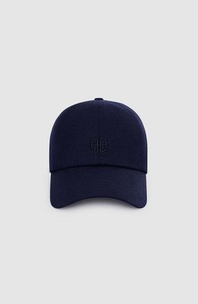 Anine Bing Jeremy Baseball Cap in Navy Wool at Nordstrom