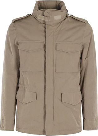 Aspesi Compact Field Jacket voor Outdoor Avonturen - Heren - Zomerjassen - Grijs - L - Katoen - Jassen