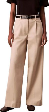 Calvin Klein Mujer, Pantalones, Beige, Talla: XS
