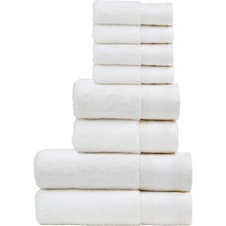Christy Signature Luxury 100% Turkish Cotton 8 Piece Towel Set in White at Nordstrom