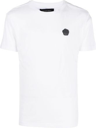 Viktor & Rolf logo-patch cotton-blend T-shirt - men - Cotton/Rayon - L - White