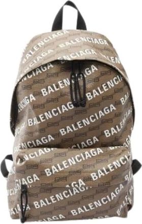 Balenciaga Vintage, unisex, Bruin, ONE Size, Pre-owned Vintage Canvas Rugzak