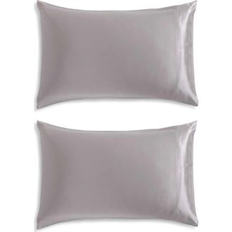 Calvin Klein Set of 2 Mulberry Silk Pillowcases in Light/medium Pink at Nordstrom