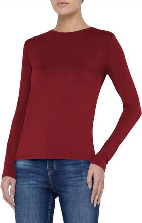 L'agence Tess Long Sleeve Shirt In Syrah