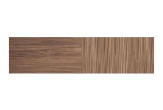 HERDASA Cabecero para cama de 150cm nogal-efecto vallado nogal 67x240x3 cm