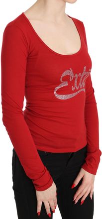 Exte Exte Crystal Embellished Long Sleeve Top Womens Blouse