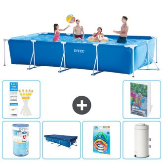 Intex Piscina Con Estructura Rectangular - 450x220x84 Cm - 7-piezas S126