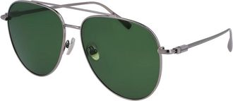 Ferragamo Green Pilot Mens Sunglasses SF308S 044 61
