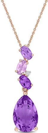 Rina Limor 10K Rose Gold 3.61 Ct. Tw. Diamond & Gemstone Pendant