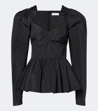 Stella McCartney Peplum taffeta top