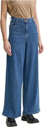 Sessun Straight Jeans - Dames - Loose Fit Jeans - Blauw - XL - Denim - Jeans