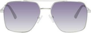 Kurt Geiger 58mm Square Sunglasses in Silver at Nordstrom Rack