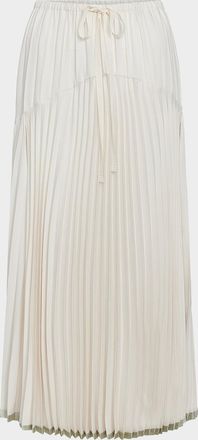 Vince Pleated Midi Skirt