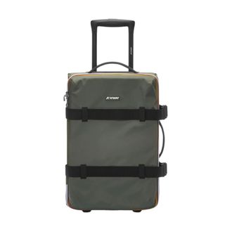 K-Way Koffers, unisex, Groen, ONE Size, Nylon, Groen Zwart Puur Trolley