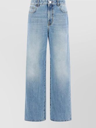R&oacute;he low-rise wide-leg denim jeans