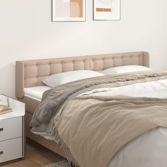 vidaXL Cabecero De Cuero Sint&eacute;tico Color Capuchino 183x16x78/88 Cm Vidaxl