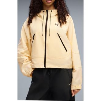 Puma Street Glam Oversize Jacket in Buttercream at Nordstrom, Size X-Small