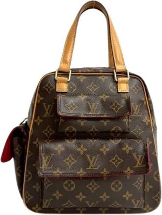 Louis Vuitton Pre-owned Handbags, female, Brown, Size: ONE SIZE Pre-owned Vintage Fabric Handbag