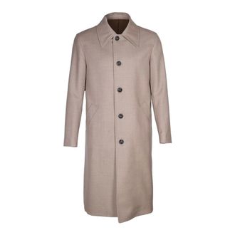L.B.M. 1911 Single-Breasted Coats, male, Beige, Size: L Loden Coat