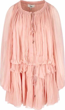 Chlo&eacute; Mini Silk Dress
