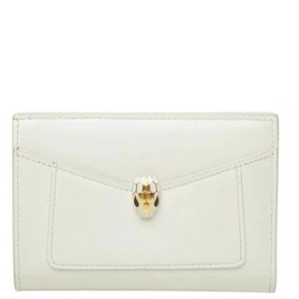 Bulgari Pre-owned Wallets, female, Beige, Size: ONE SIZE Pre-owned Bill wallet (bi-fold)