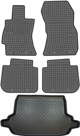 OEM Subaru Forester Iv Sj Suv De Febrero De 2013 A 2018. Juego De Alfombrillas De Goma Para Coche Y Alfombrilla Para Maletero