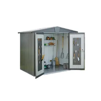 BIOHORT Caseta Cobertizo Metalica Biohort Europa 2a Color Gris Oscuro Metalizado