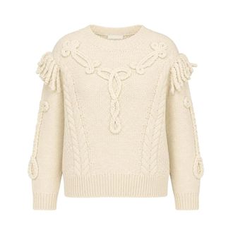 Isabel Marant Katria Sweatshirt - female - Isabel Marant - Round-neck Knitwear - Beige - XS - Knitwear