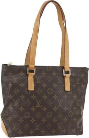 Louis Vuitton Pre-owned Tote Bags, female, Brown, Size: ONE SIZE Pre-owned Canvas Tote Bag