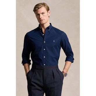 Polo Ralph Lauren slim fit overhemd met logo newport navy