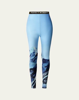 Perfect Moment Jacquard Base Layer Ski Leggings