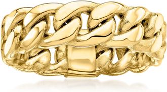 Ross-Simons 14kt Yellow Gold Curb-Link Ring