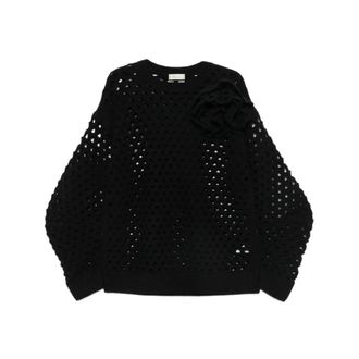 Blumarine Dames, Truien, Zwart, Maat: XS Wol