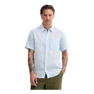 A.P.C. A.p.c., Heren, Overhemden, Blauw, Maat: M Linnen