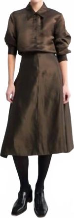 Khaite Nania Skirt In Bark
