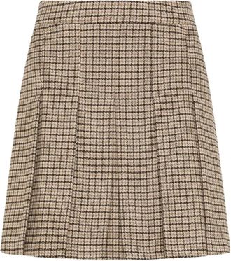 Seventy Plissirok - Dames - Korte rokken - Beige - S - Rokken