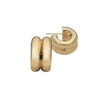 Jennifer Zeuner Womens Rosie Hoop Earrings In Gold