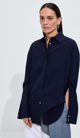 Bottega Veneta Camicia in viscosa e seta fluida - Blu - Donna - 34