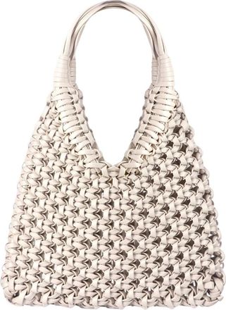 Hibourama Bags Dames, Tassen, Beige, Maat: ONE Size Leer