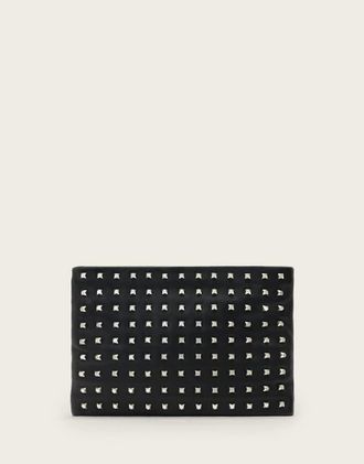 AllSaints Bettina - Pochette nera con borchie-Nero