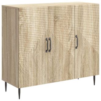 vidaXL Aparador Roble Sonoma 89 X 34,5 X 80 Cm Madera De Ingenier&iacute;a Vidaxl