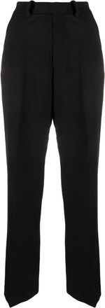 Axel Arigato Arch straight-leg trousers - women - Cotton/Polyester/Wool/Elastane/Viscose - 40 - Black