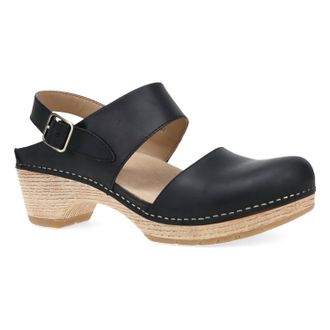 Dansko Womens Lucia Pull Up Clog In Black Oiled