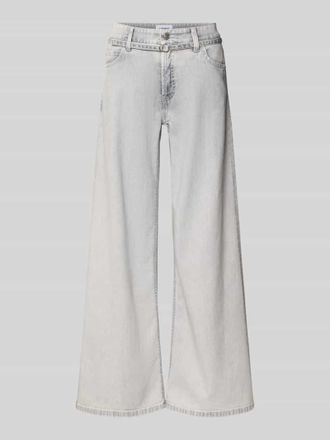 Cambio Cambio Wide Leg Jeans aus Baumwoll-Mix Modell PALAZZO in Hellgrau, Gr&ouml;&szlig;e 32