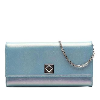 Dior Pre-owned Leren Crossbody Tas - Dames - Pre-owned - Blauw - Maat: ONE Size Leer