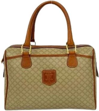 Celine Pre-owned Handbags, female, Beige, Size: ONE SIZE Pre-owned Vintage Leather Handbag